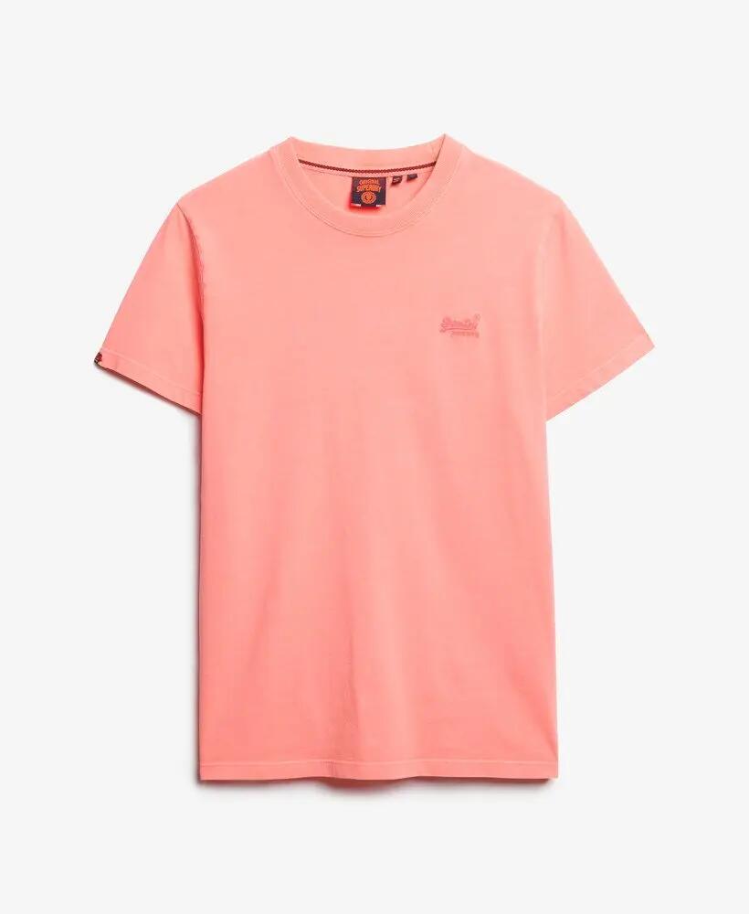superdry T-shirt Essential Logo brodé néon en coton bio 5/5