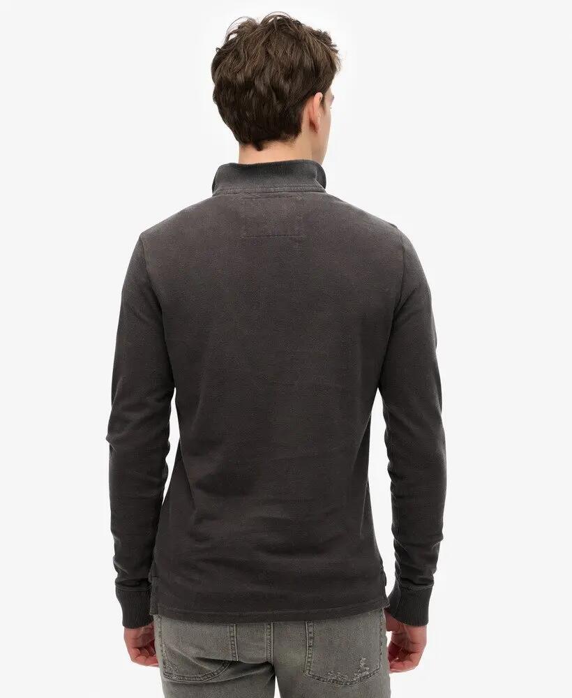 superdry Polo Vintage Athletic manga longa slim 100% algodão 4/4