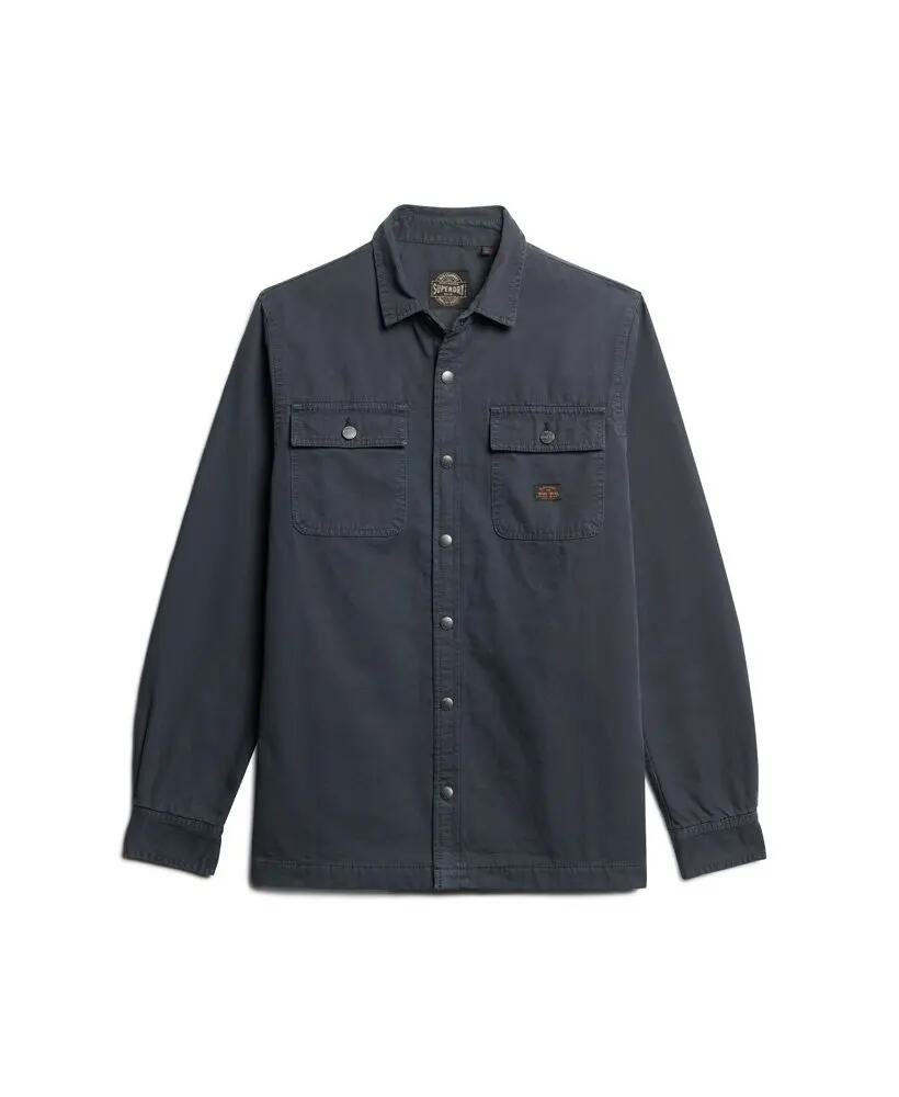 superdry Chemise-overshirt en toile 100% coton biologique MIDNIGHT NAVY 6/6