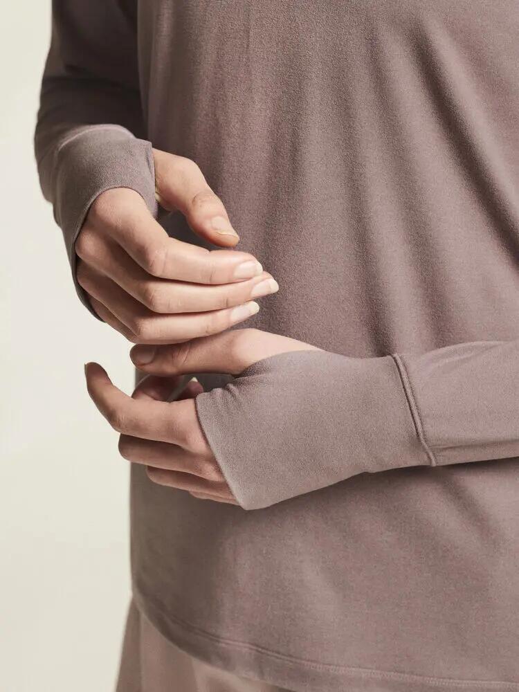 craft Flow HZ LS W — dames longsleeve met korte rits en col, warm en rekbaar 7/7