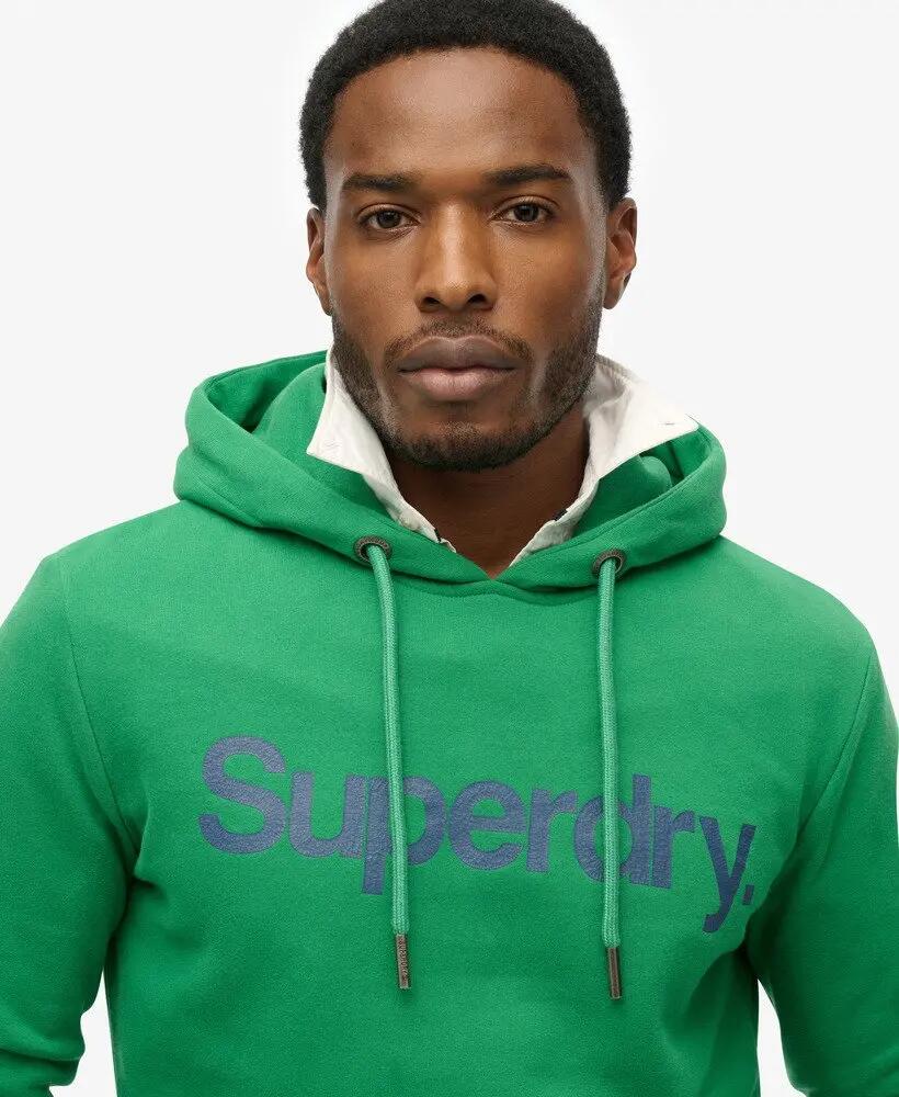 superdry Core Logo Hoodie sweat com capuz relaxed fit 3/6