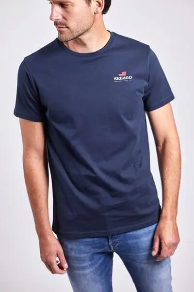 sebago Noah Logo T‑Shirt NAVY 1/3