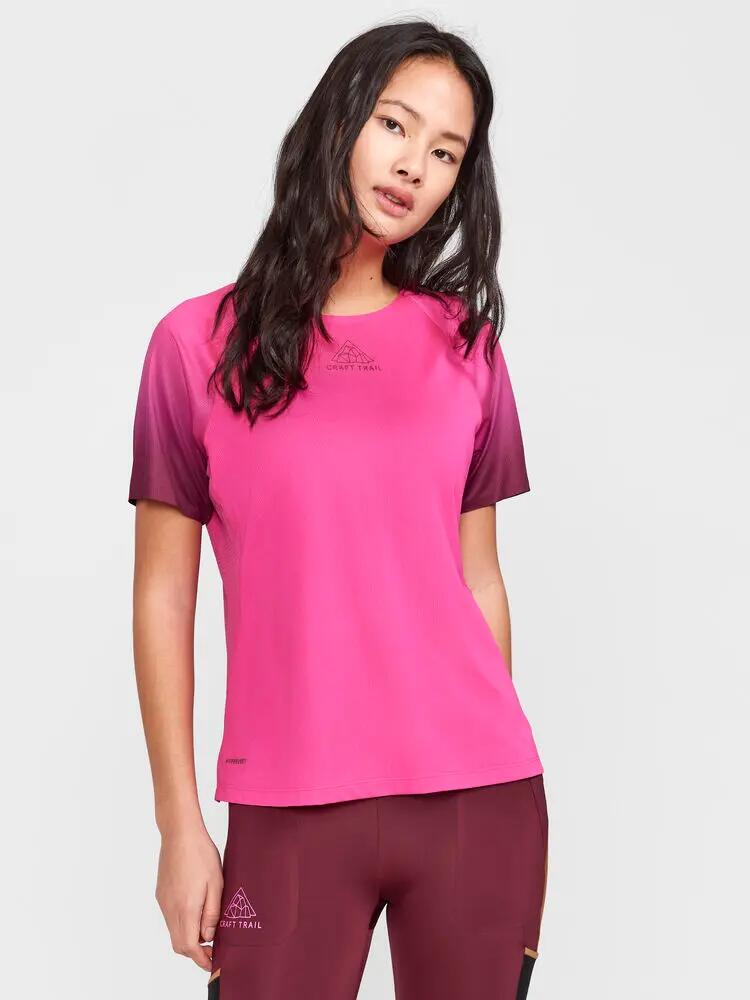 craft PRO Trail SS Tee W – Kurzarm-Trailshirt mit Stretch-Mesh am Rücken 4/5