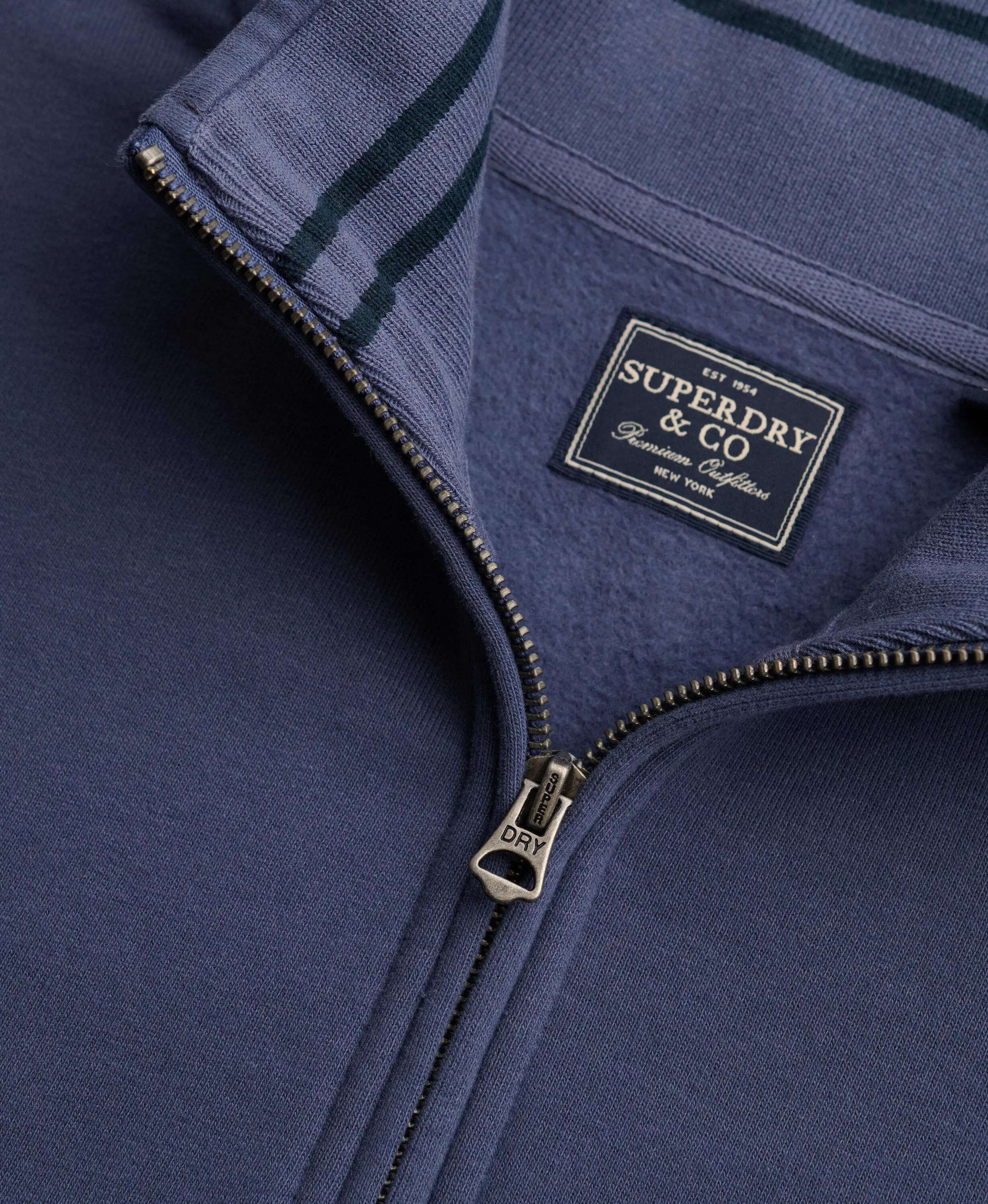superdry Sweatshirt Essential Serif Logo Meio-Zíper – Soft Navy 6/7