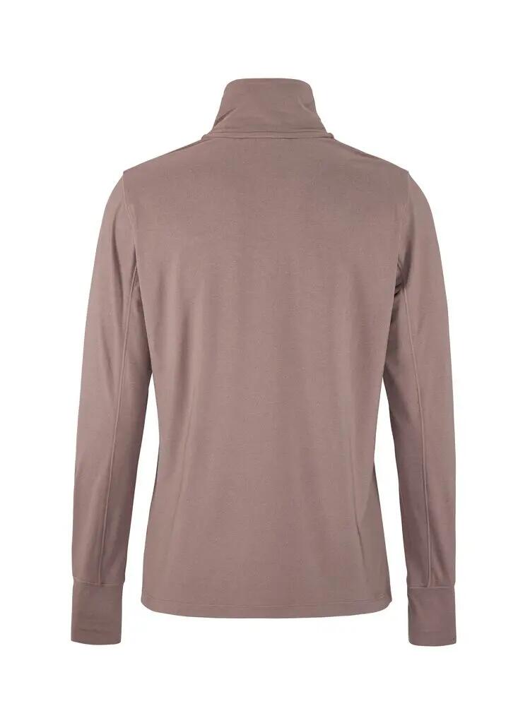 craft Flow HZ LS W — dames longsleeve met korte rits en col, warm en rekbaar 3/7
