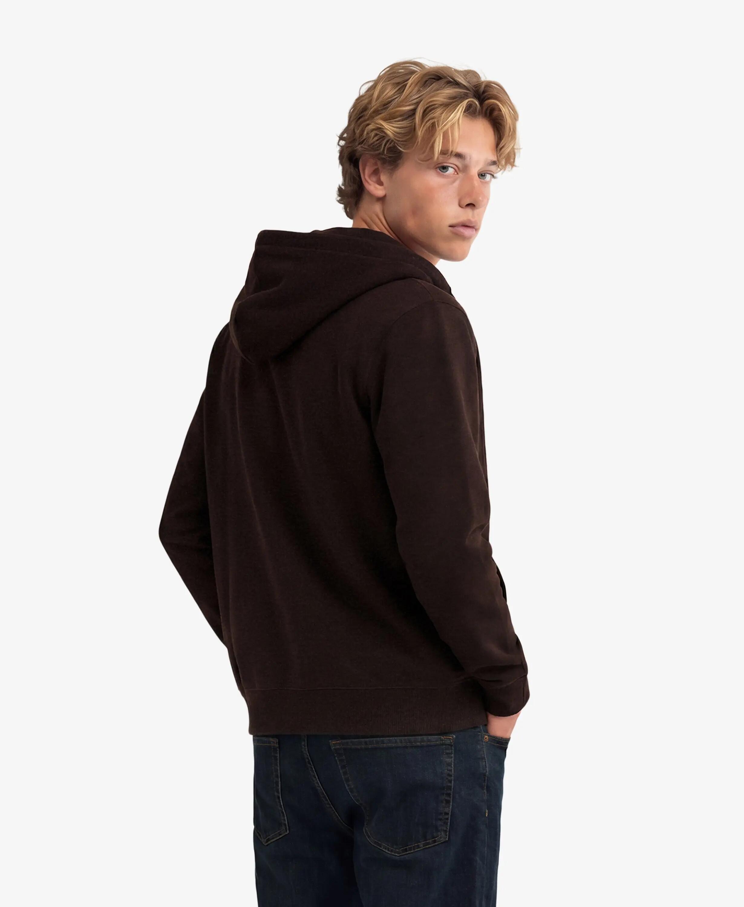 superdry Essential SD Co Logo Zip Hoodie – camisola com fecho em algodão e 5/7