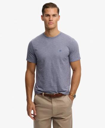 superdry Classic Essential Stripe T-Shirt – 100% bawełna organiczna – Denim