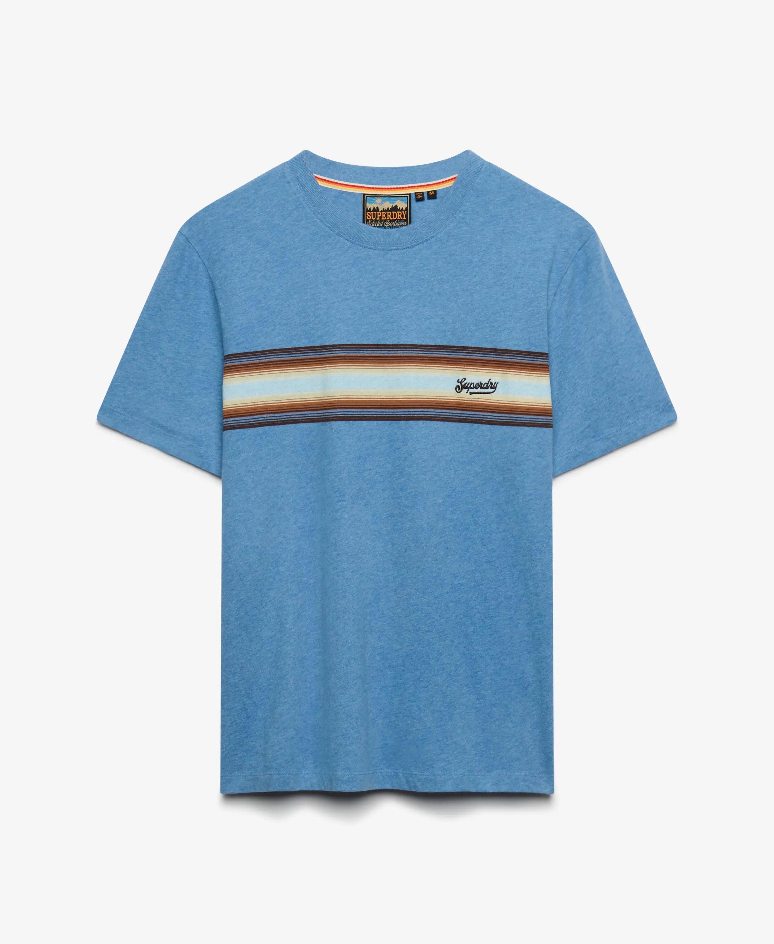 superdry T-shirt Outdoor Stripe Logo Relaxed in cotone bio 7/7
