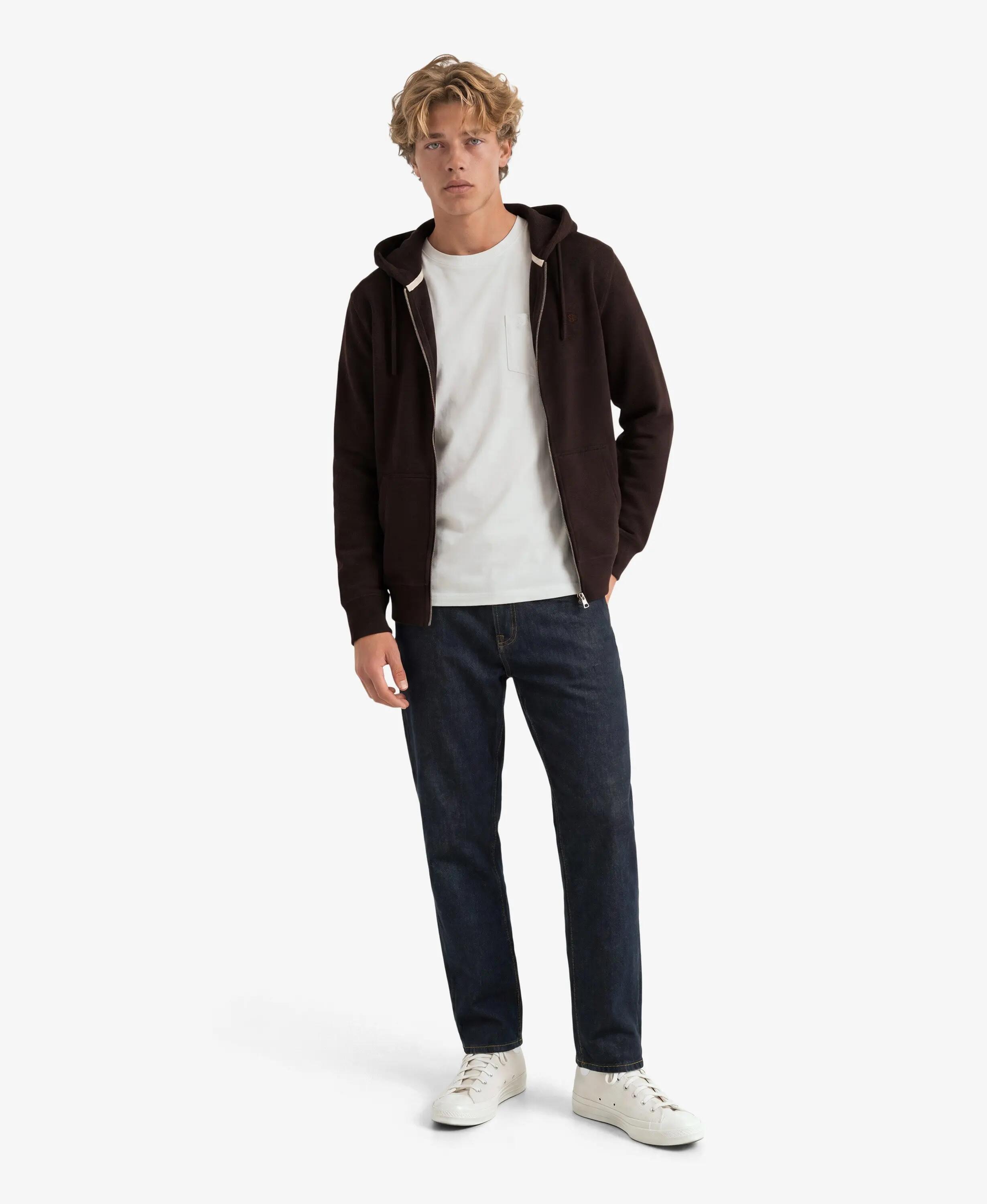 superdry Essential SD Co Logo Zip Hoodie – camisola com fecho em algodão e 3/7