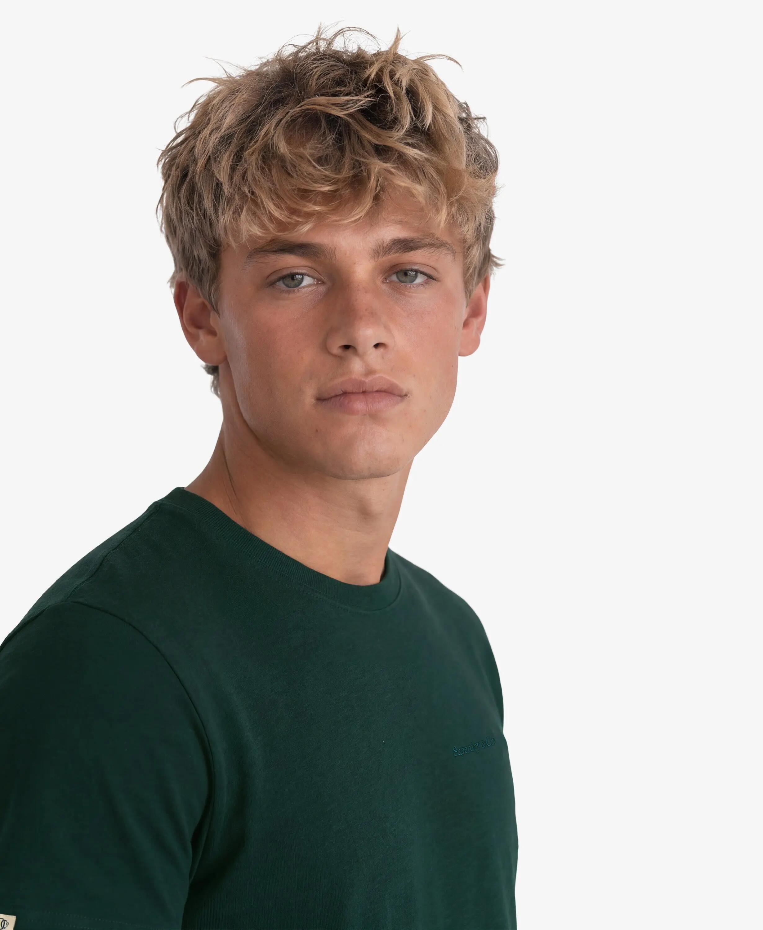 superdry T‑shirt Essential com logo bordado em algodão orgânico 4/7