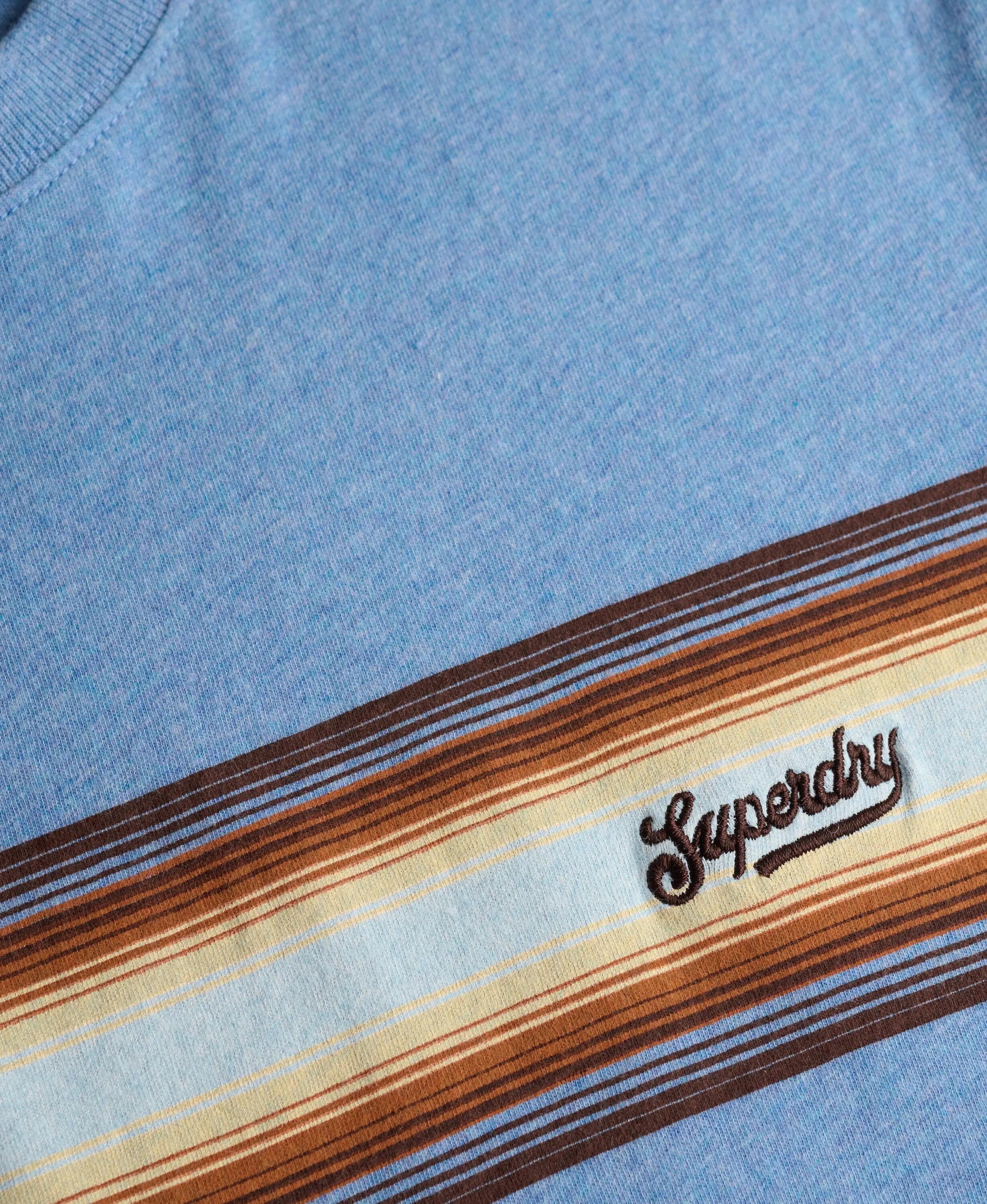 superdry T-shirt Outdoor Stripe Logo Relaxed in cotone bio 6/7
