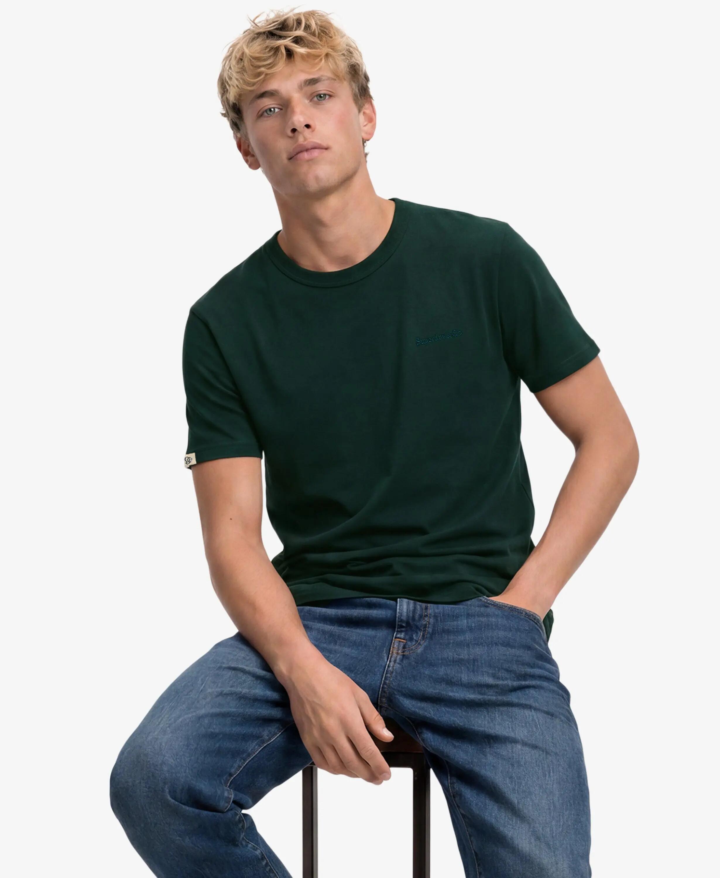 superdry T‑shirt Essential com logo bordado em algodão orgânico 2/7