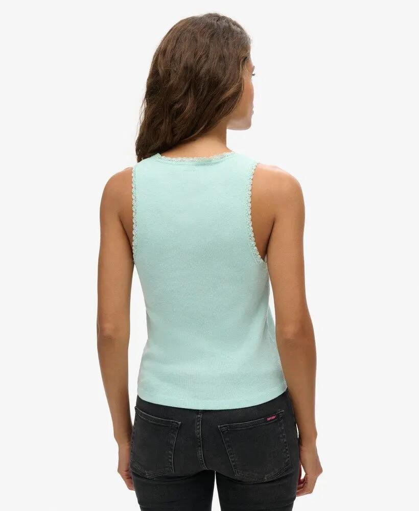 superdry Athletic Essentials Spaghettitop met Kant 4/4