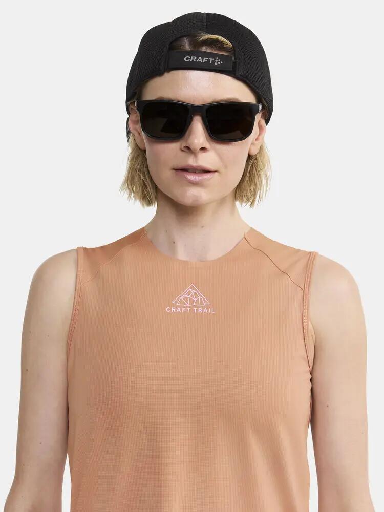 craft PRO Trail Singlet W débardeur trail avec mesh extensible au dos 3/7