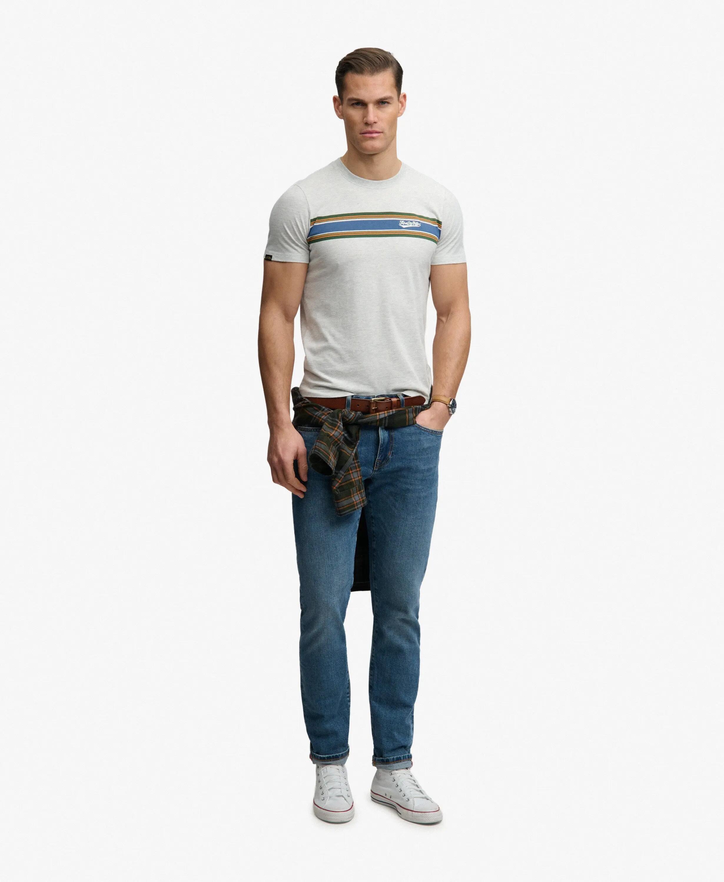 superdry T‑shirt Outdoor Stripe Logo Relaxed in cotone bio 3/7