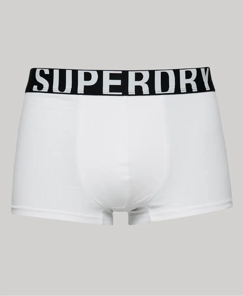 superdry Trunks van biologisch katoen, dubbele verpakking — korte pijp 4/5