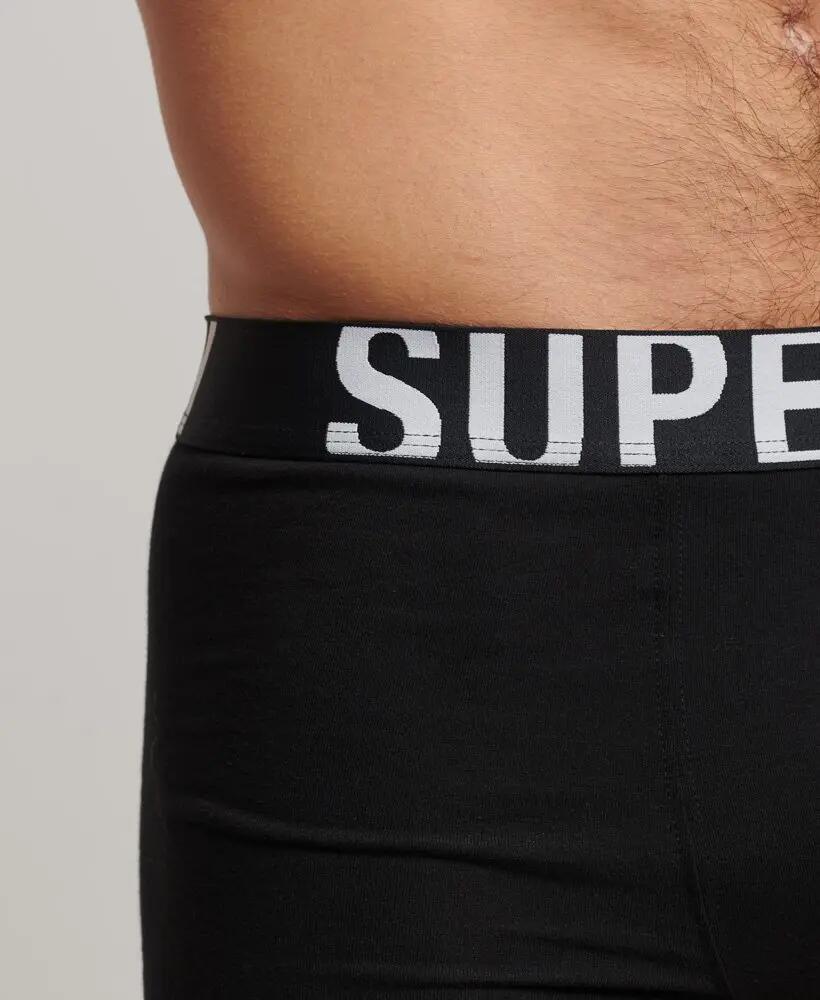 superdry Trunks van biologisch katoen, dubbele verpakking — korte pijp 3/5