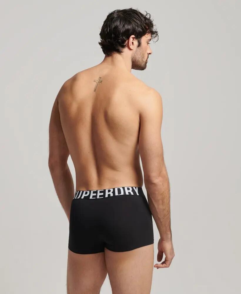 superdry Trunks van biologisch katoen, dubbele verpakking — korte pijp 2/5