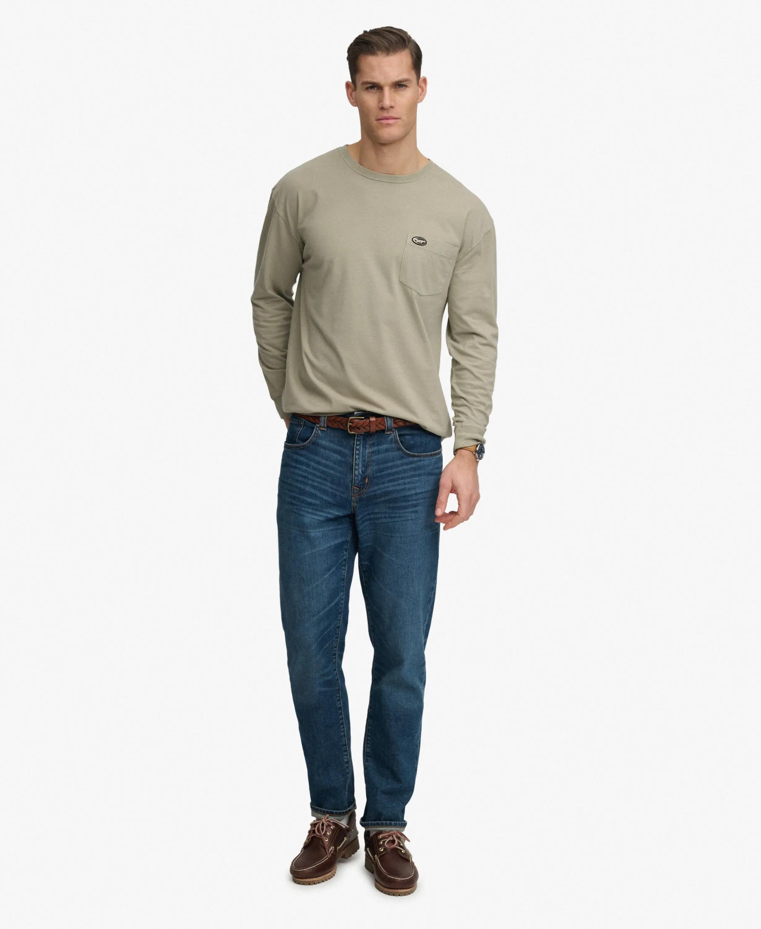 superdry Long Sleeve Pocket T-Shirt – manches longues oversize 3/7