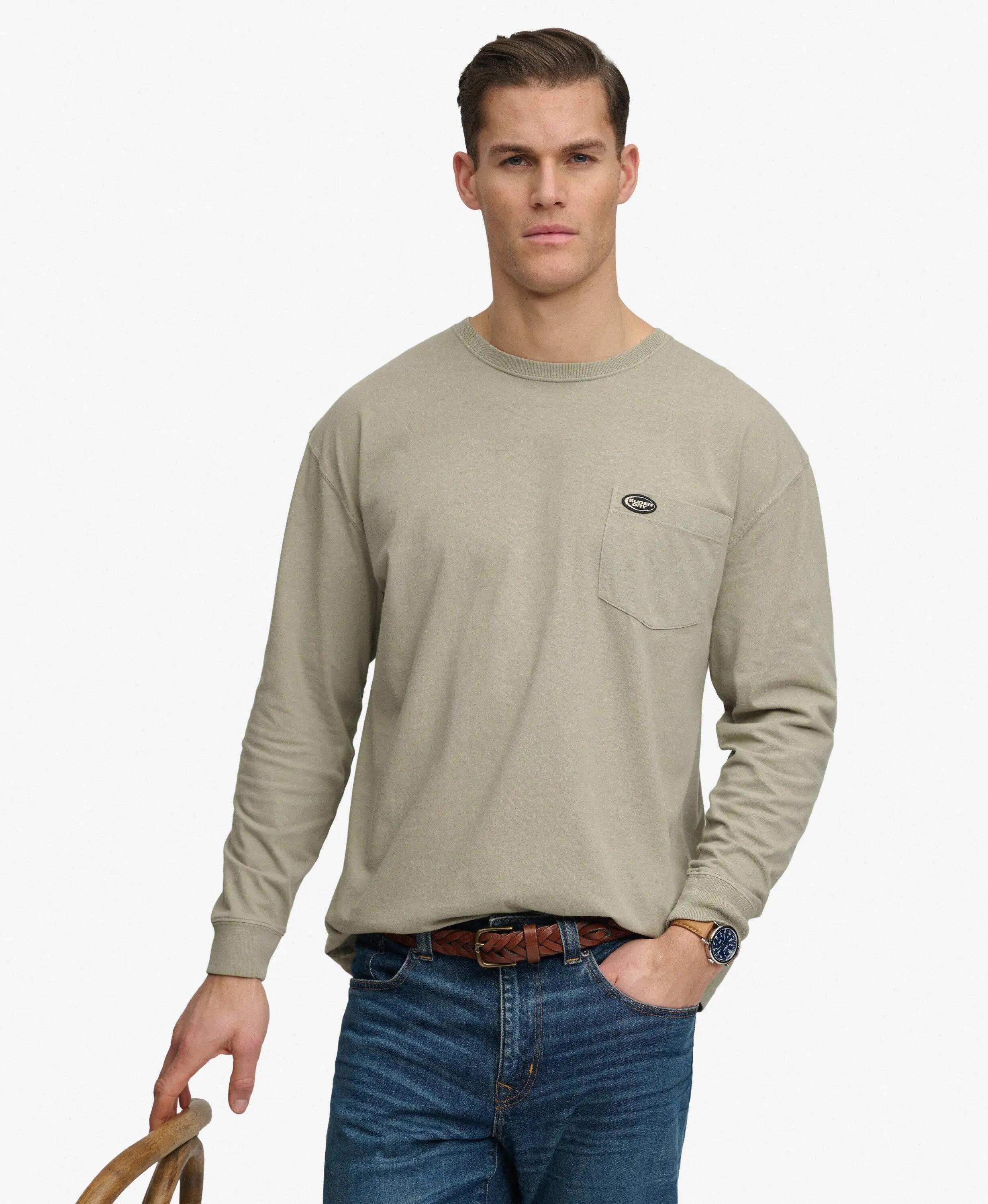 superdry Long Sleeve Pocket T-Shirt – manches longues oversize 2/7