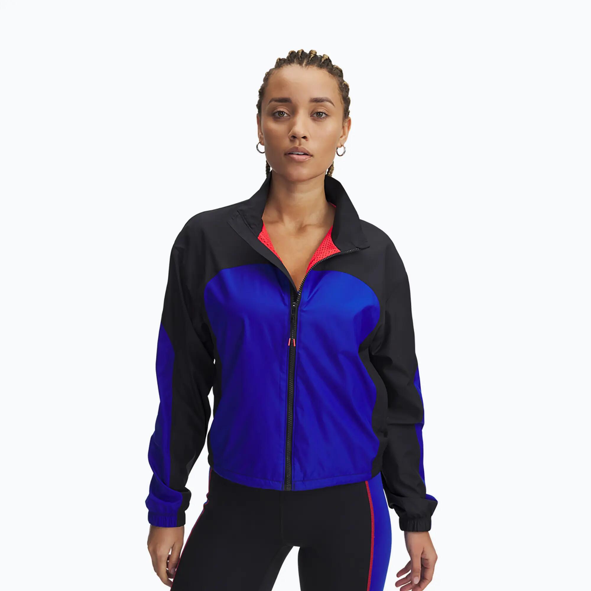Sweat-shirt femme Under Armour Project Rock Woven Top 1/5