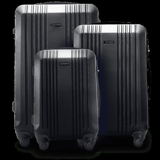 Ensemble de 3 valises Wings KESTREL gris foncé