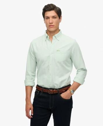 superdry Organic Cotton Langarm-Oxfordhemd — Relaxed Fit