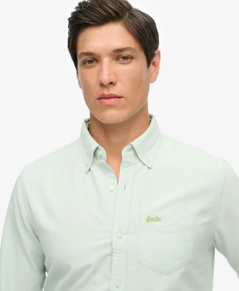 superdry Oxford overhemd lange mouwen biologisch katoen — Relaxed fit 3/7