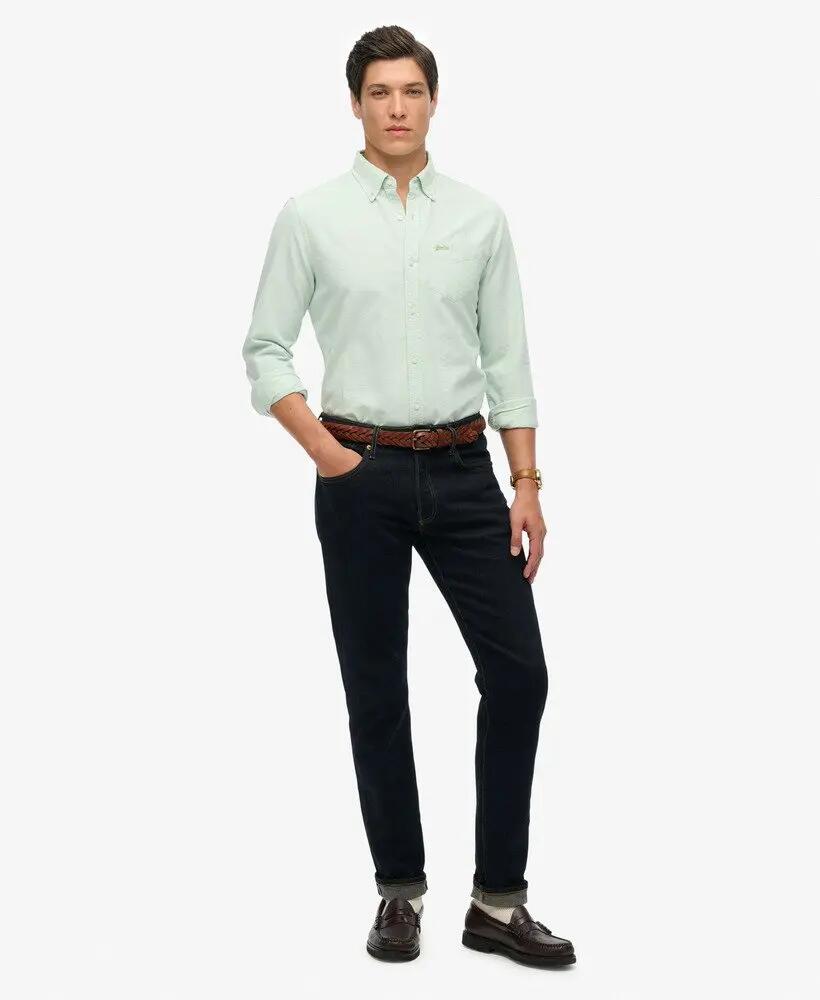 superdry Oxford overhemd lange mouwen biologisch katoen — Relaxed fit 2/7