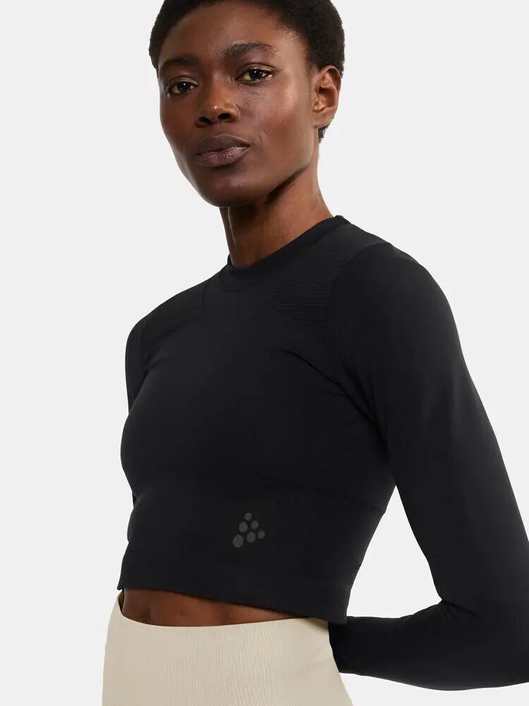 craft ADV Tone Seamless Cropped Ls Top W – top de treino ajustado 3/5