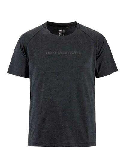 craft ADV Gravel Ss Tee M – licht gravel‑shirt van gerecycled materiaal