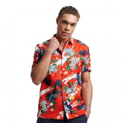 superdry Chemise hawaïenne manches courtes Dark Navy Hawaiian