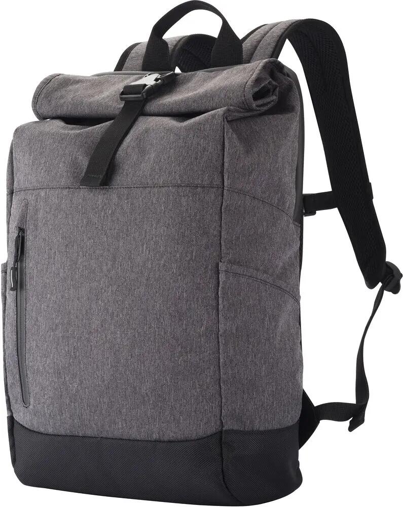 clique Mochila Roll-Up anthracite Melange — volume expandível 7/7