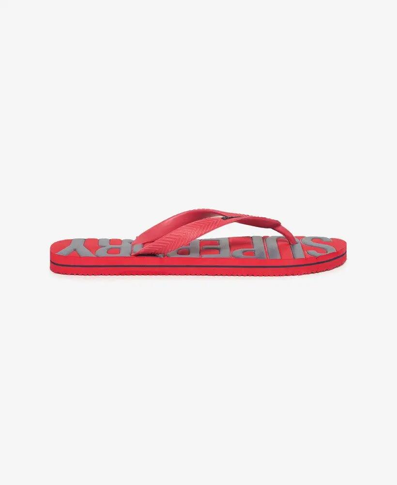 superdry Vintage Flip Flops em borracha – Varsity Red 4/7