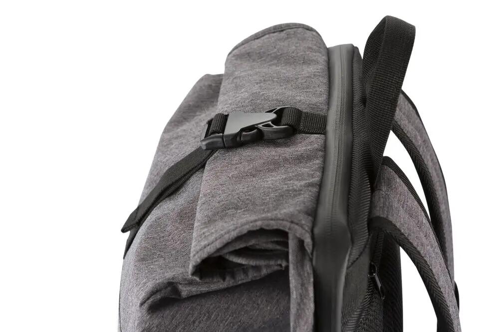clique Mochila Roll-Up anthracite Melange — volume expandível 4/7