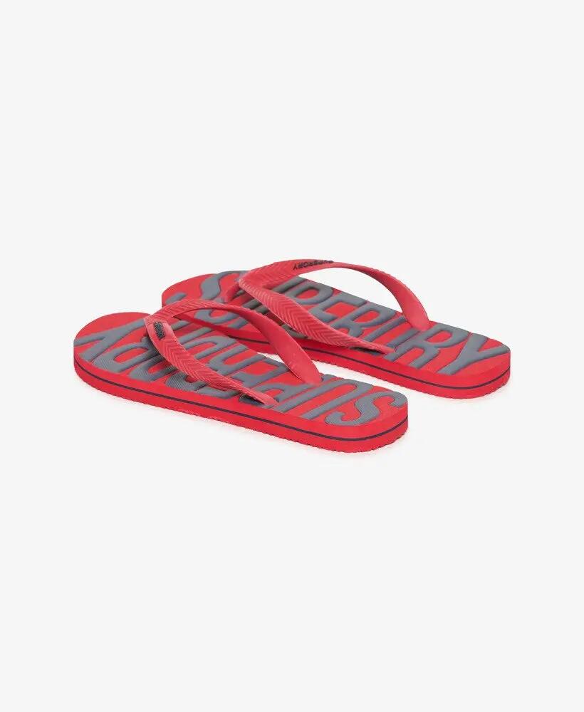superdry Vintage Flip Flops em borracha – Varsity Red 3/7