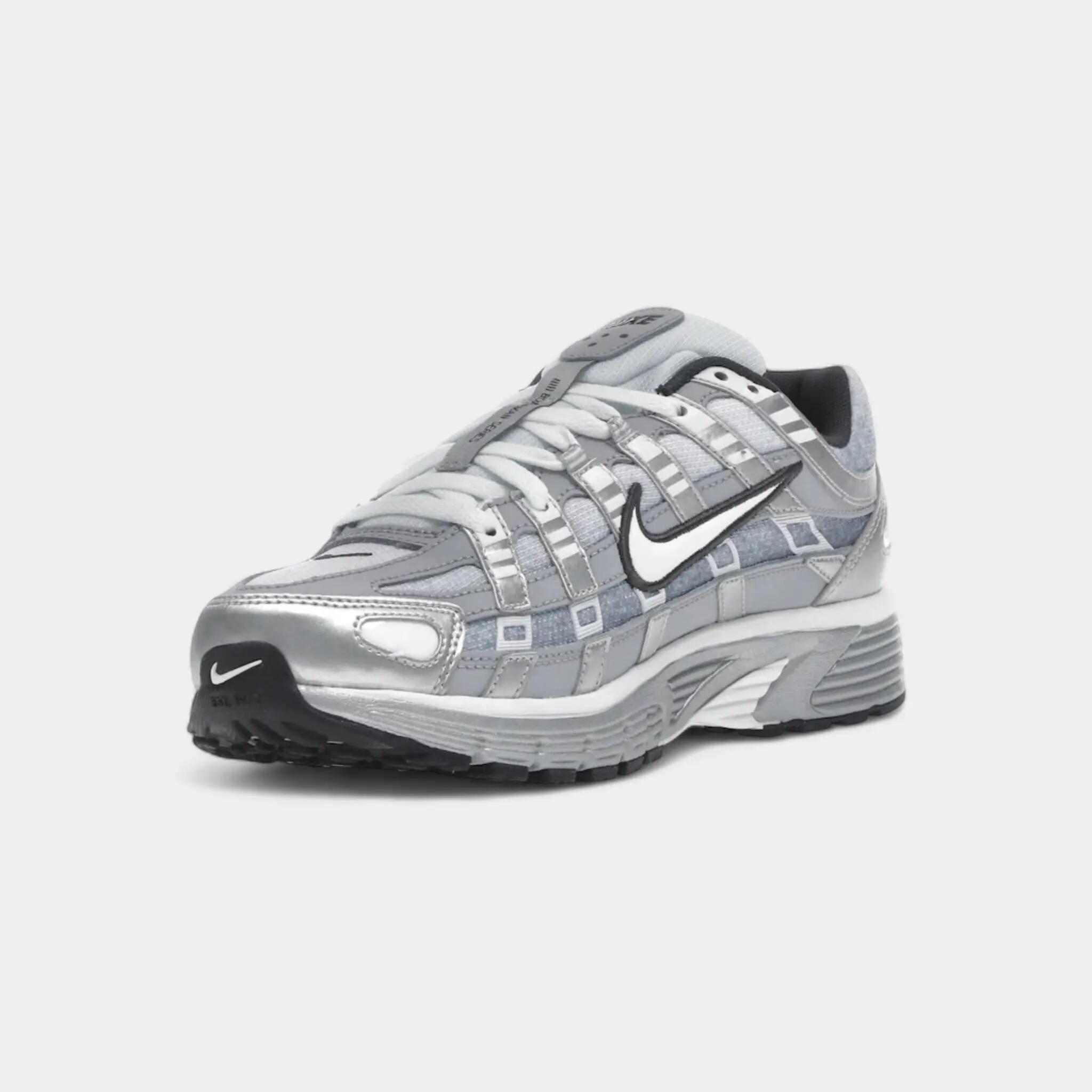Nike P-6000 Metallic Silver Summit White-Wolf Grey 3/5