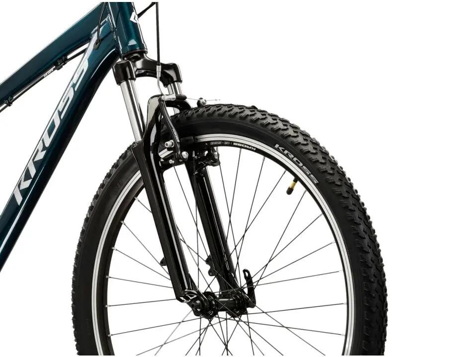 Rower górski MTB KROSS Berg JR 26" XS 14" Shimano 3x7 turkusowy/biały połysk 5/7