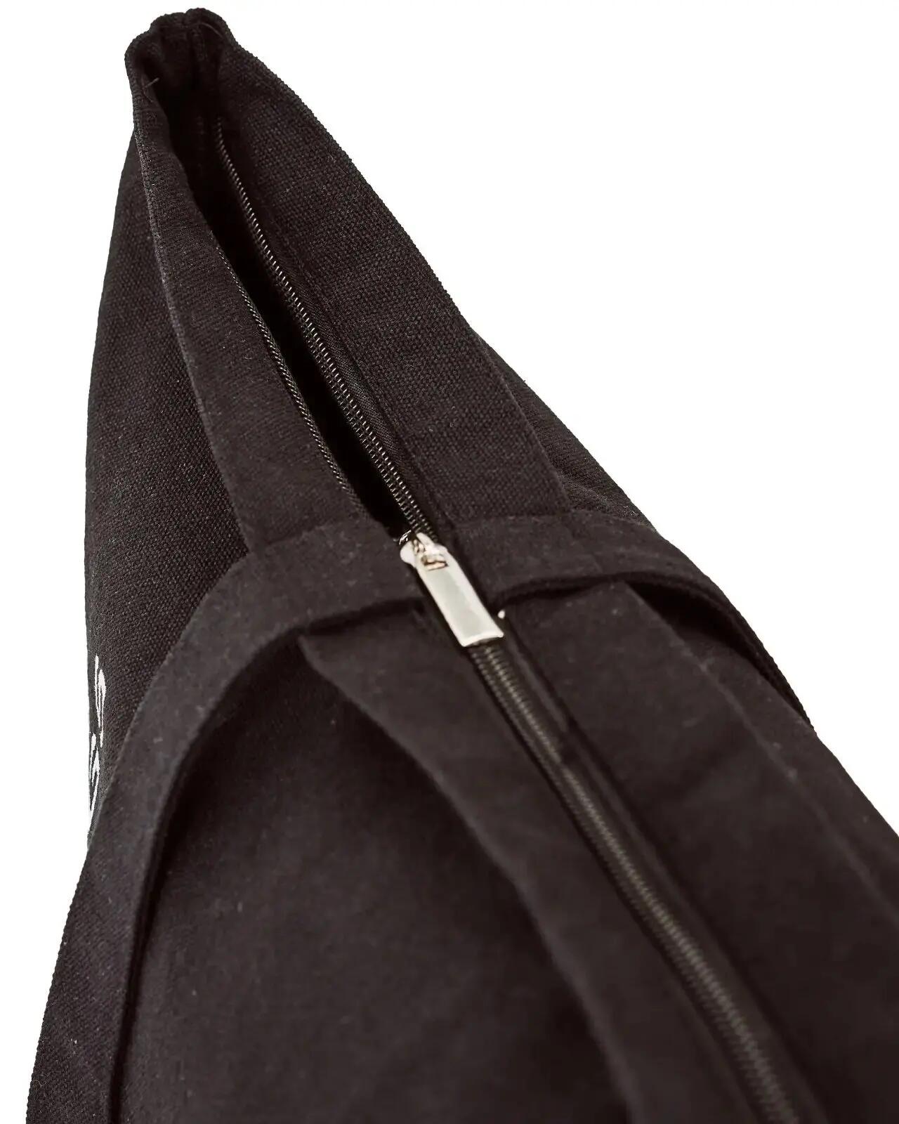 WINGS zwarte katoenen shopper tas 5/5