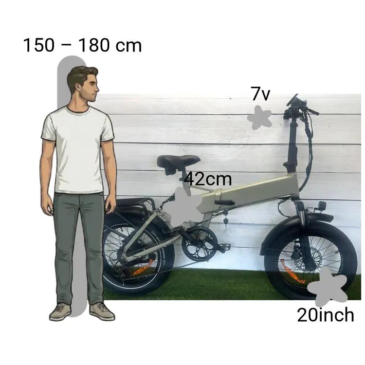 Bicicletta usata Folding Fatbike 2/4