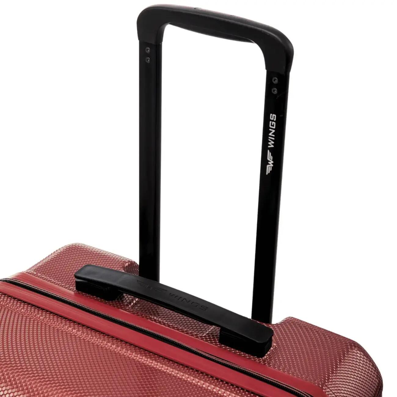 Lot de 4 valises Wings CRAKE S/M/L + valise compacte WINE RED 8/10