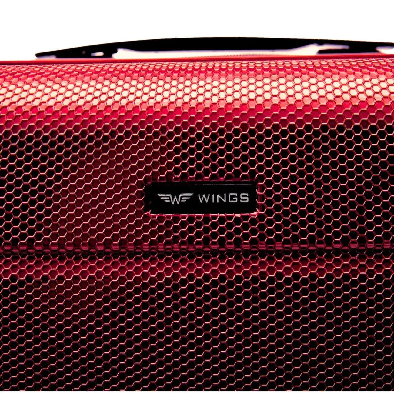 Lot de 4 valises Wings CRAKE S/M/L + valise compacte WINE RED 7/10