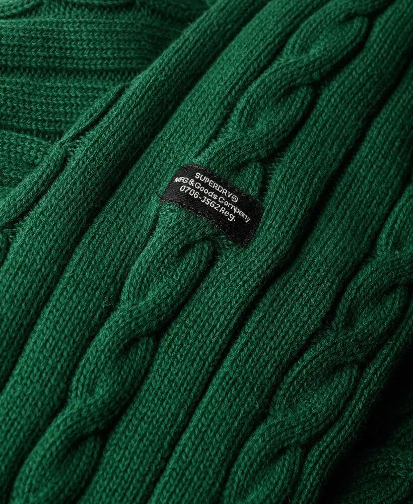 superdry Pull en maille torsadée classique en coton 5/6