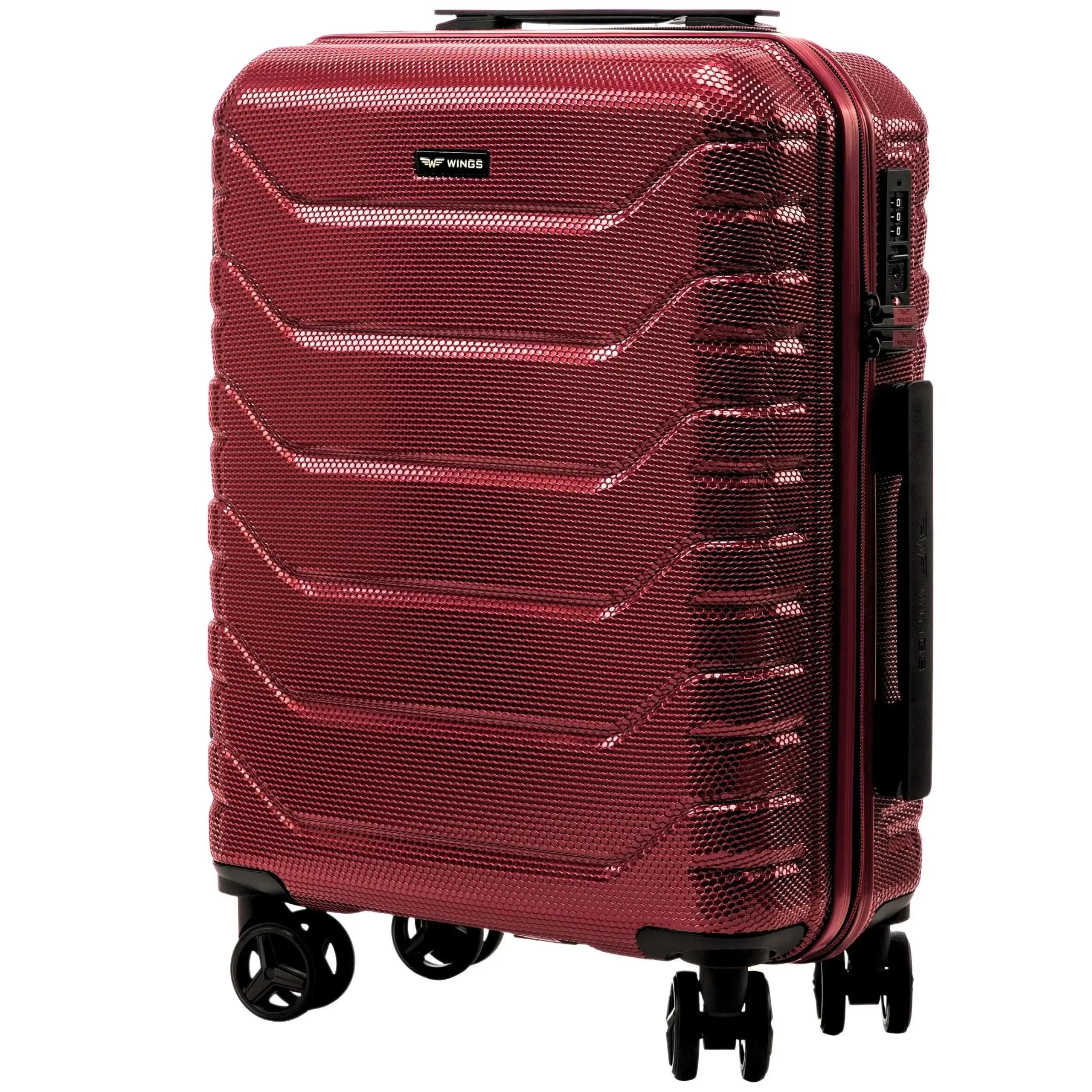 Lot de 4 valises Wings CRAKE S/M/L + valise compacte WINE RED 4/10