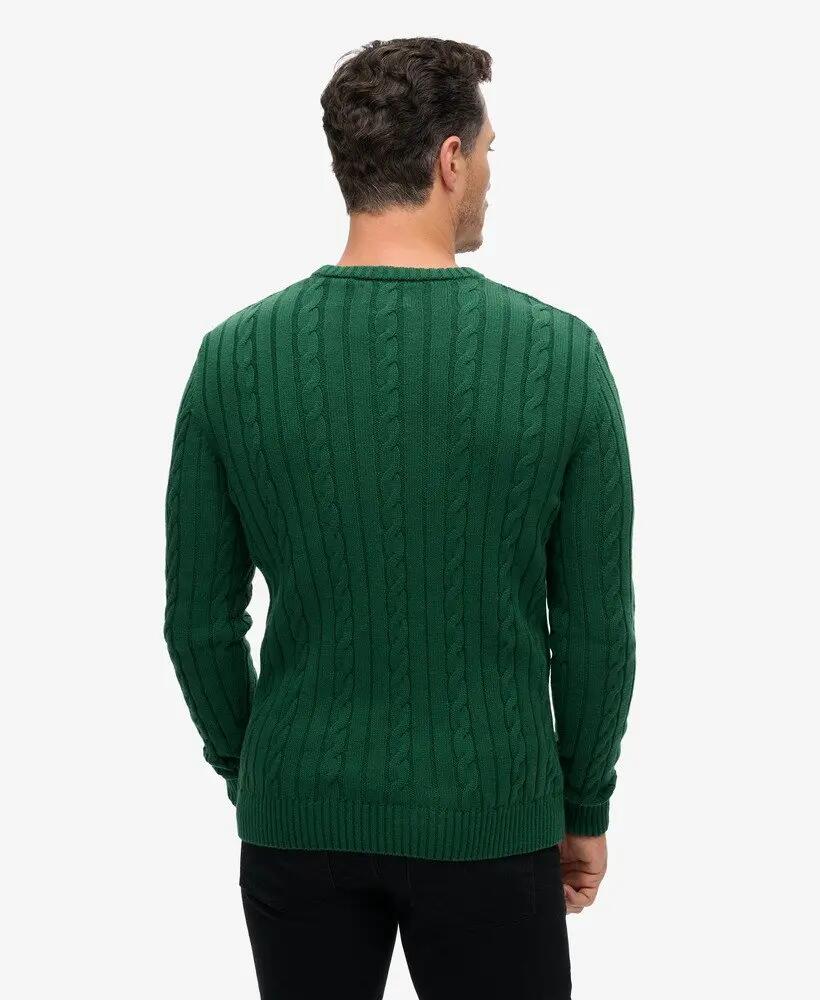 superdry Pull en maille torsadée classique en coton 4/6