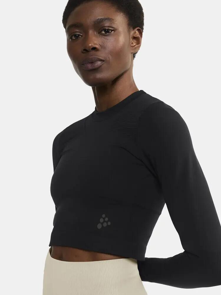 craft Haut Seamless Cropped manches longues – Ajusté, respirant 3/5