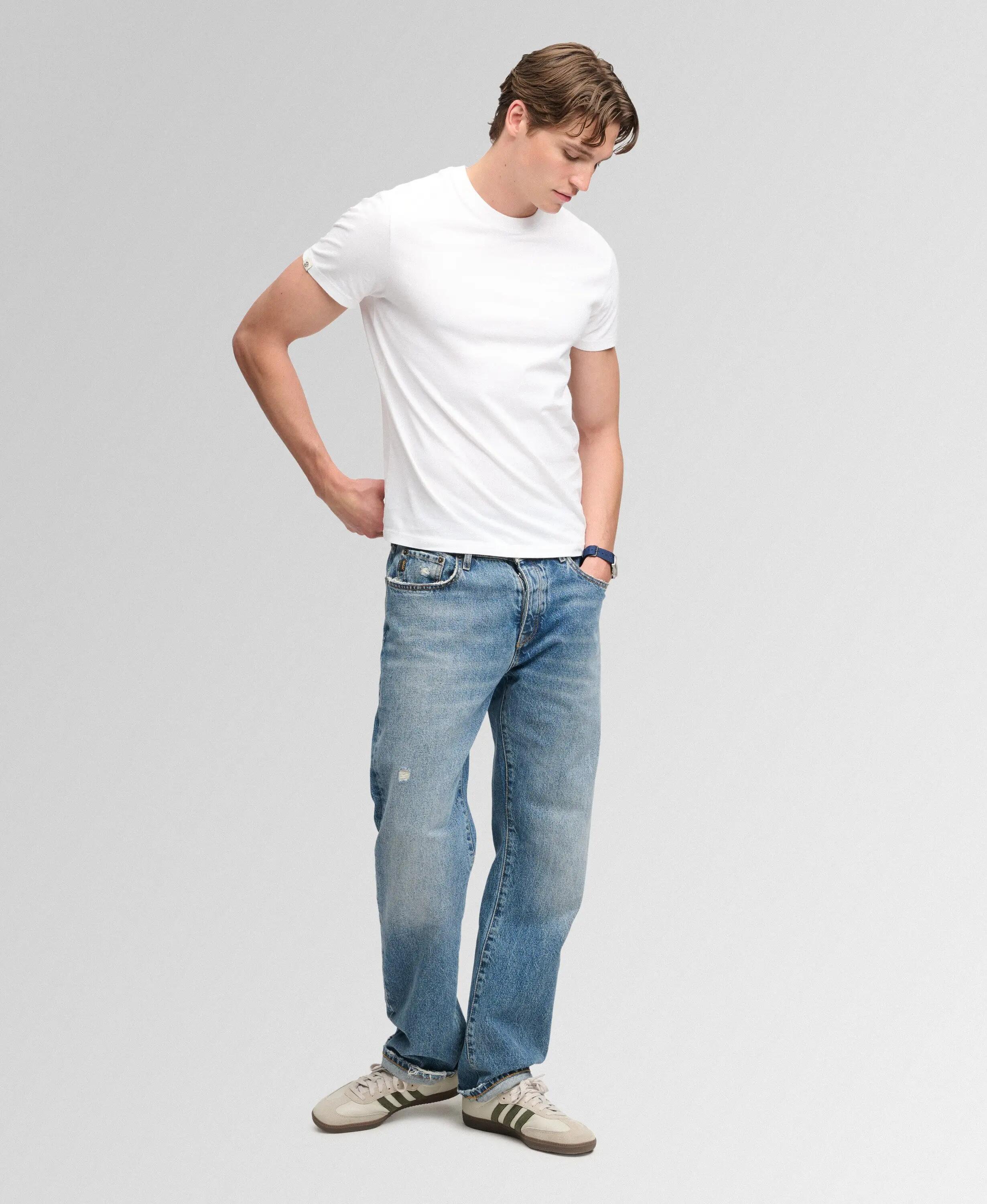 superdry T-shirt Essential Serif Logo brodé Slim fit en coton bio 3/6