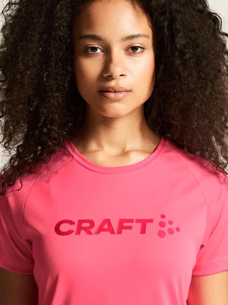 craft CORE Essence Logo Tee W - T-shirt de treino em poliéster reciclado 3/7