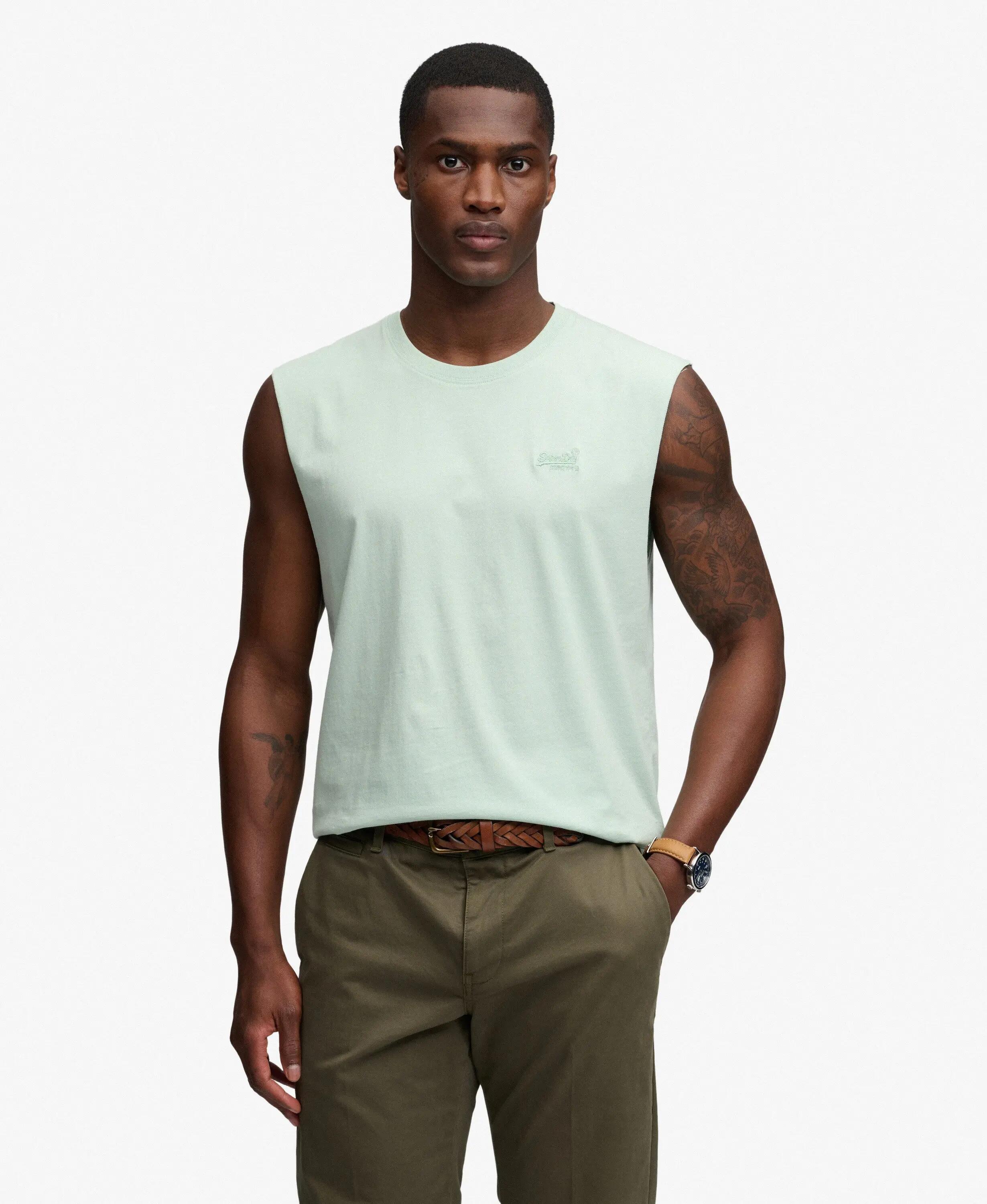 superdry Camiseta de tirantes Organic Cotton Essential con logo — Algodón 2/7
