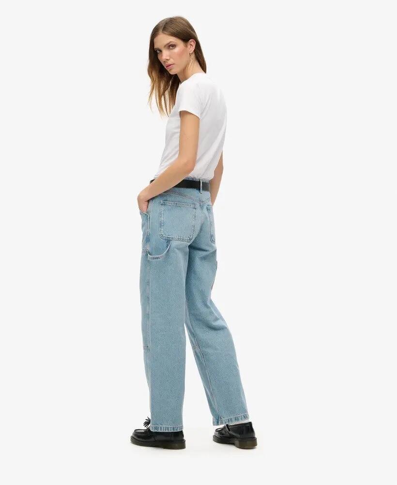 superdry Pantalon Carpenter Mid Rise en Denim en coton bio 3/7